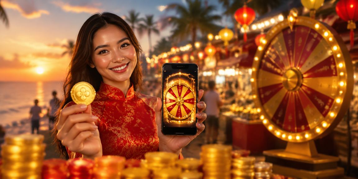 Khung cảnh lễ hội rút thăm may mắn tại Phú Quốc